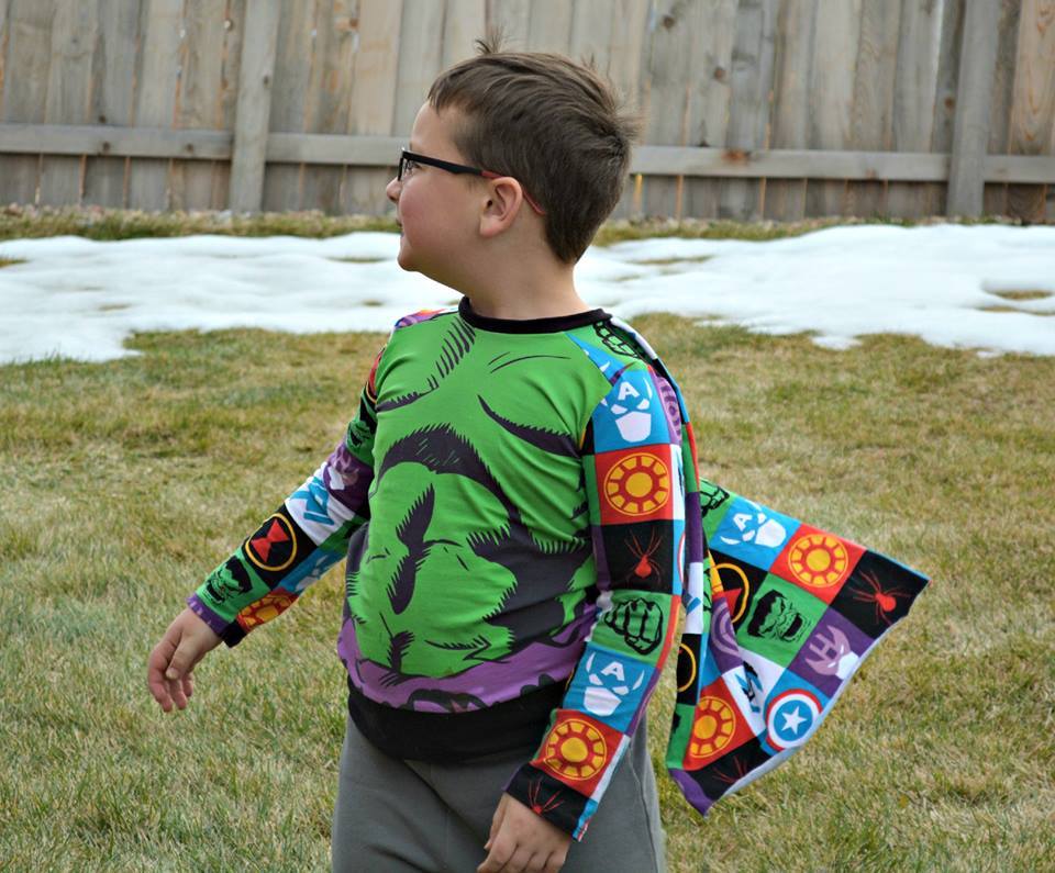 Super Hero Cape Tee Pattern - Ellie and Mac, Digital (PDF) Sewing Patterns | USA, Canada, UK, Australia