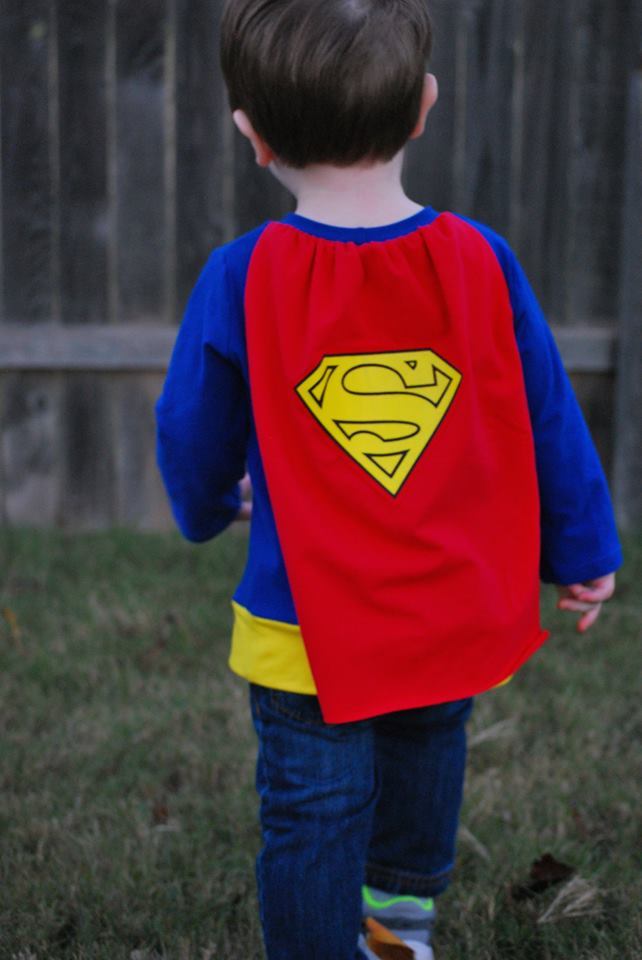 Super Hero Cape Tee Pattern - Ellie and Mac, Digital (PDF) Sewing Patterns | USA, Canada, UK, Australia