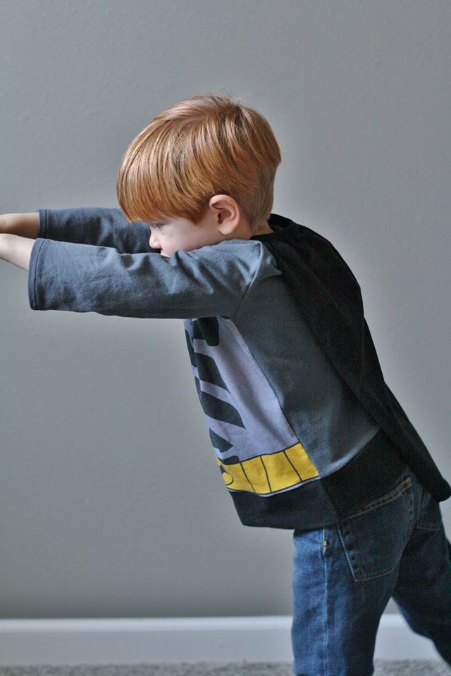 Super Hero Cape Tee Pattern - Ellie and Mac, Digital (PDF) Sewing Patterns | USA, Canada, UK, Australia