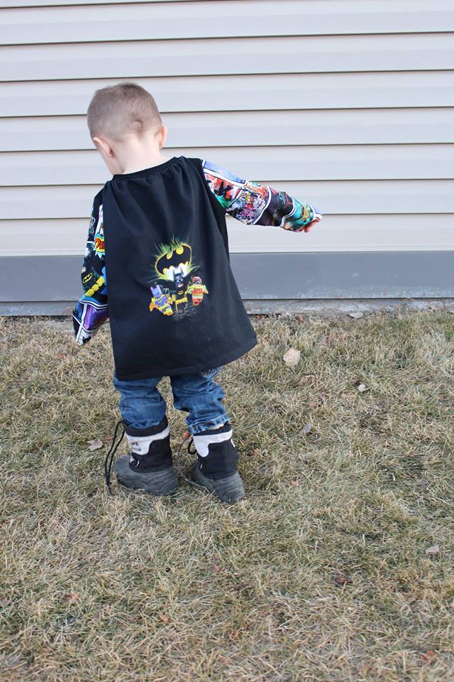 Super Hero Cape Tee Pattern - Ellie and Mac, Digital (PDF) Sewing Patterns | USA, Canada, UK, Australia