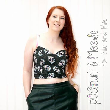 Teen & Women's Sweetheart Crop Top Pattern - Ellie and Mac, Digital (PDF) Sewing Patterns | USA, Canada, UK, Australia