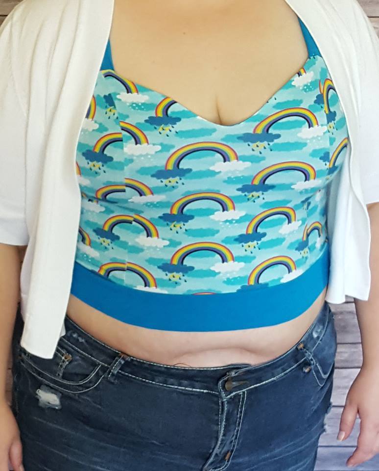 Teen & Women's Sweetheart Crop Top Pattern - Ellie and Mac, Digital (PDF) Sewing Patterns | USA, Canada, UK, Australia