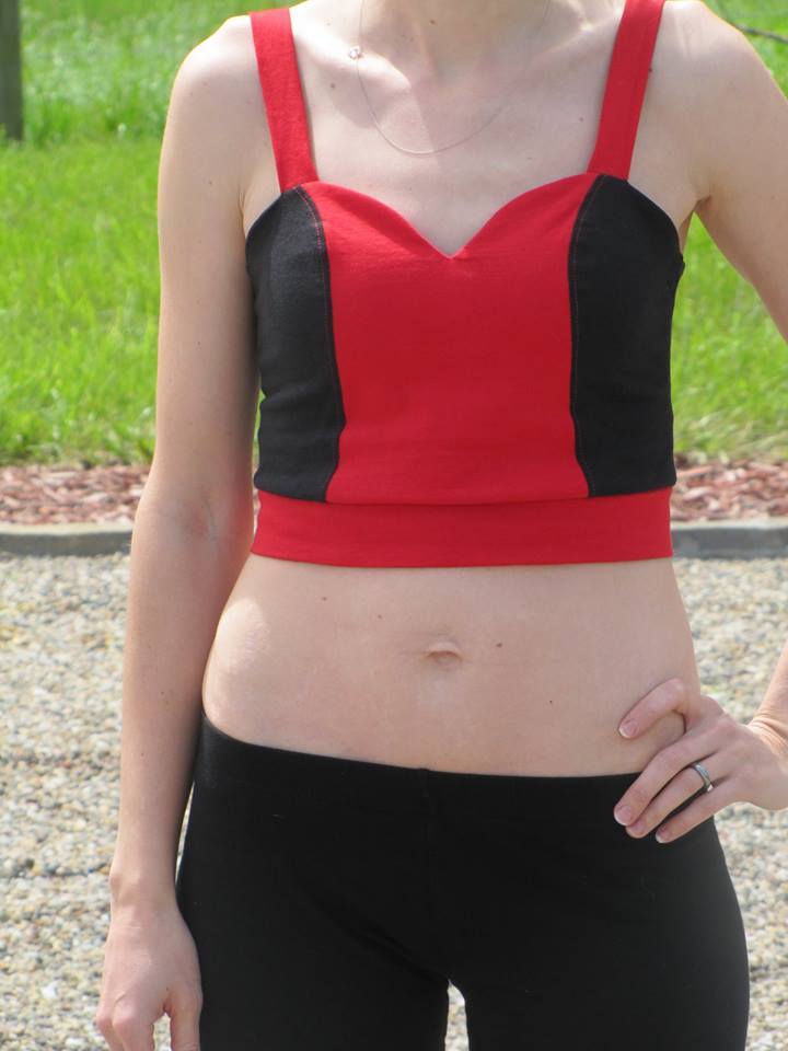 Teen & Women's Sweetheart Crop Top Pattern - Ellie and Mac, Digital (PDF) Sewing Patterns | USA, Canada, UK, Australia