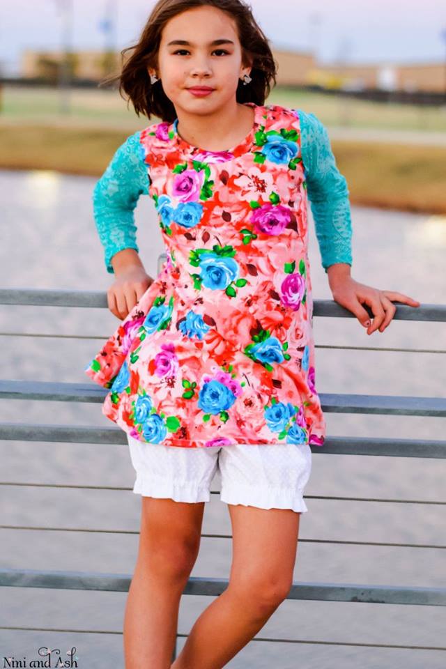 Girl's Sweetie Tunic & Dress Pattern - Ellie and Mac, Digital (PDF) Sewing Patterns | USA, Canada, UK, Australia