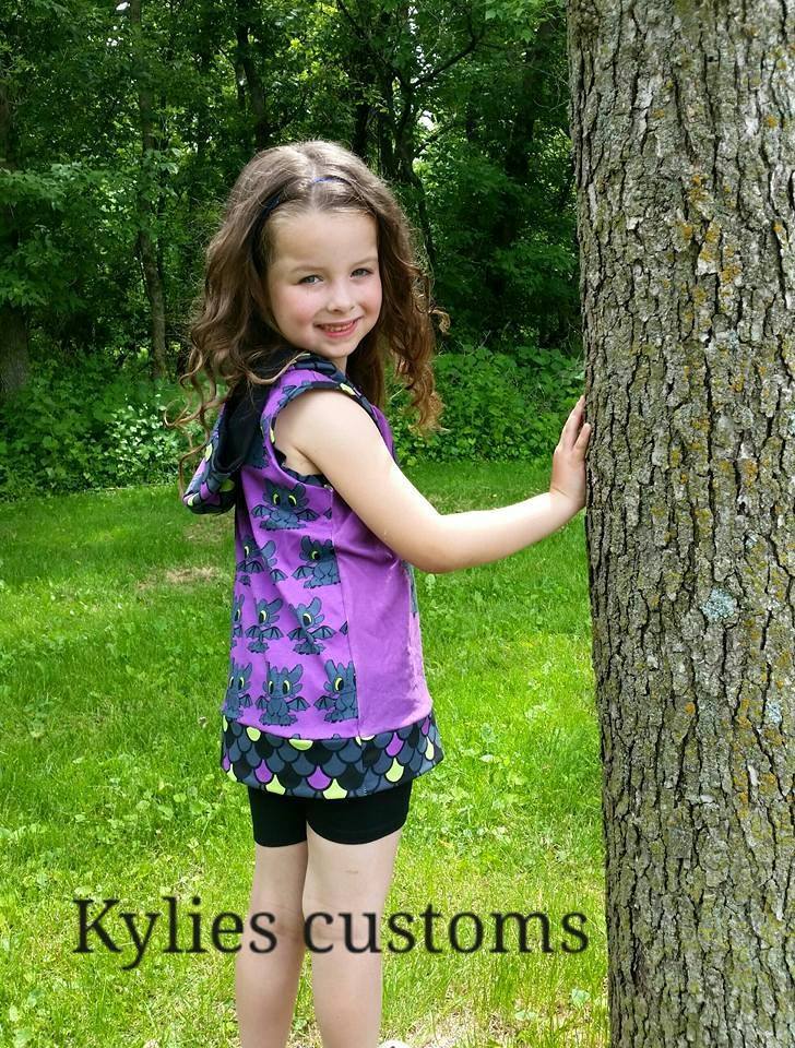 Tatum Hoodie Tank Top Pattern - Ellie and Mac, Digital (PDF) Sewing Patterns | USA, Canada, UK, Australia