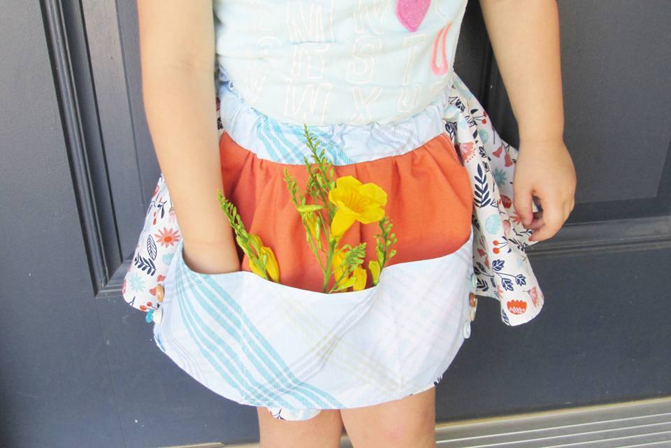 Girl's Treasure Trove Skirt Pattern - Ellie and Mac, Digital (PDF) Sewing Patterns | USA, Canada, UK, Australia