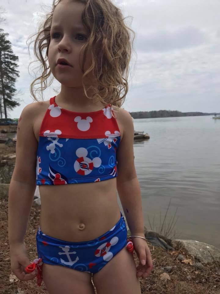 Girl's Tropical Getaway Swimsuit Mix & Match Pattern - Ellie and Mac, Digital (PDF) Sewing Patterns | USA, Canada, UK, Australia