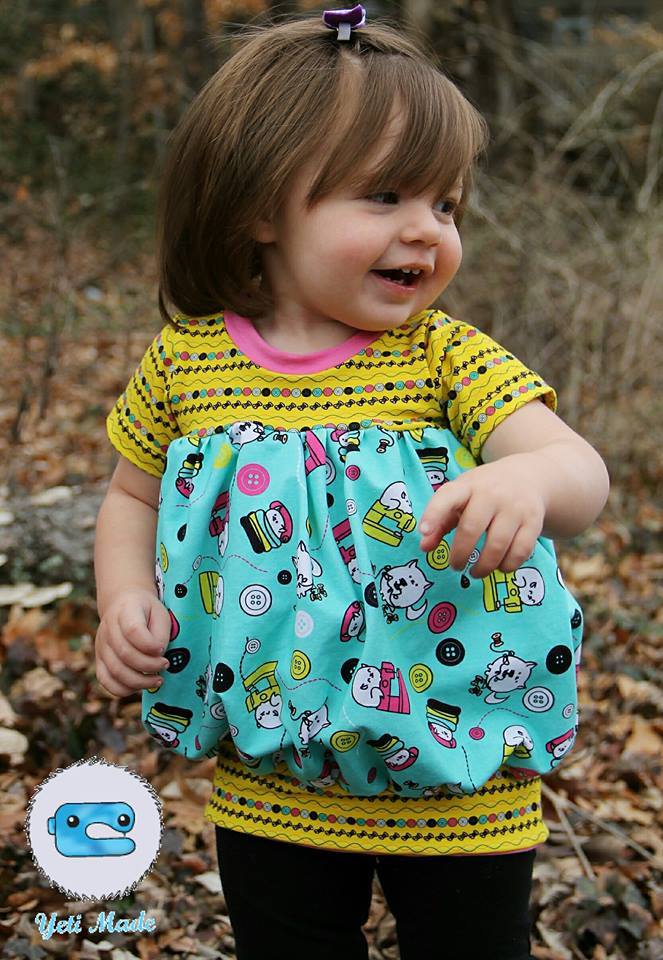 Girl's Tulip Tunic Pattern - Ellie and Mac, Digital (PDF) Sewing Patterns | USA, Canada, UK, Australia