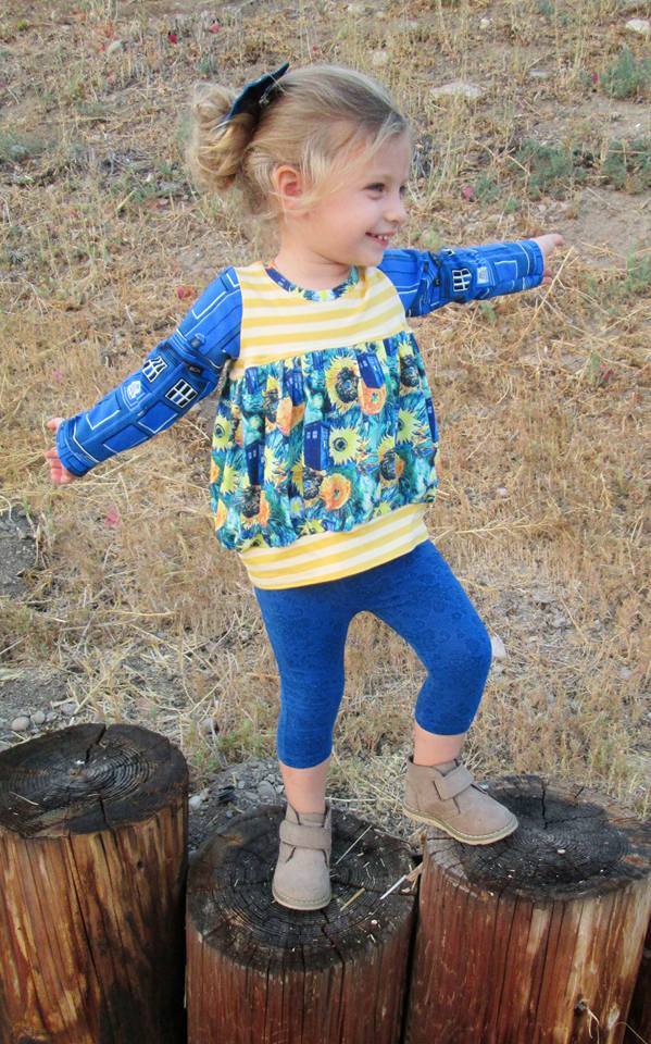 Girl's Tulip Tunic Pattern - Ellie and Mac, Digital (PDF) Sewing Patterns | USA, Canada, UK, Australia