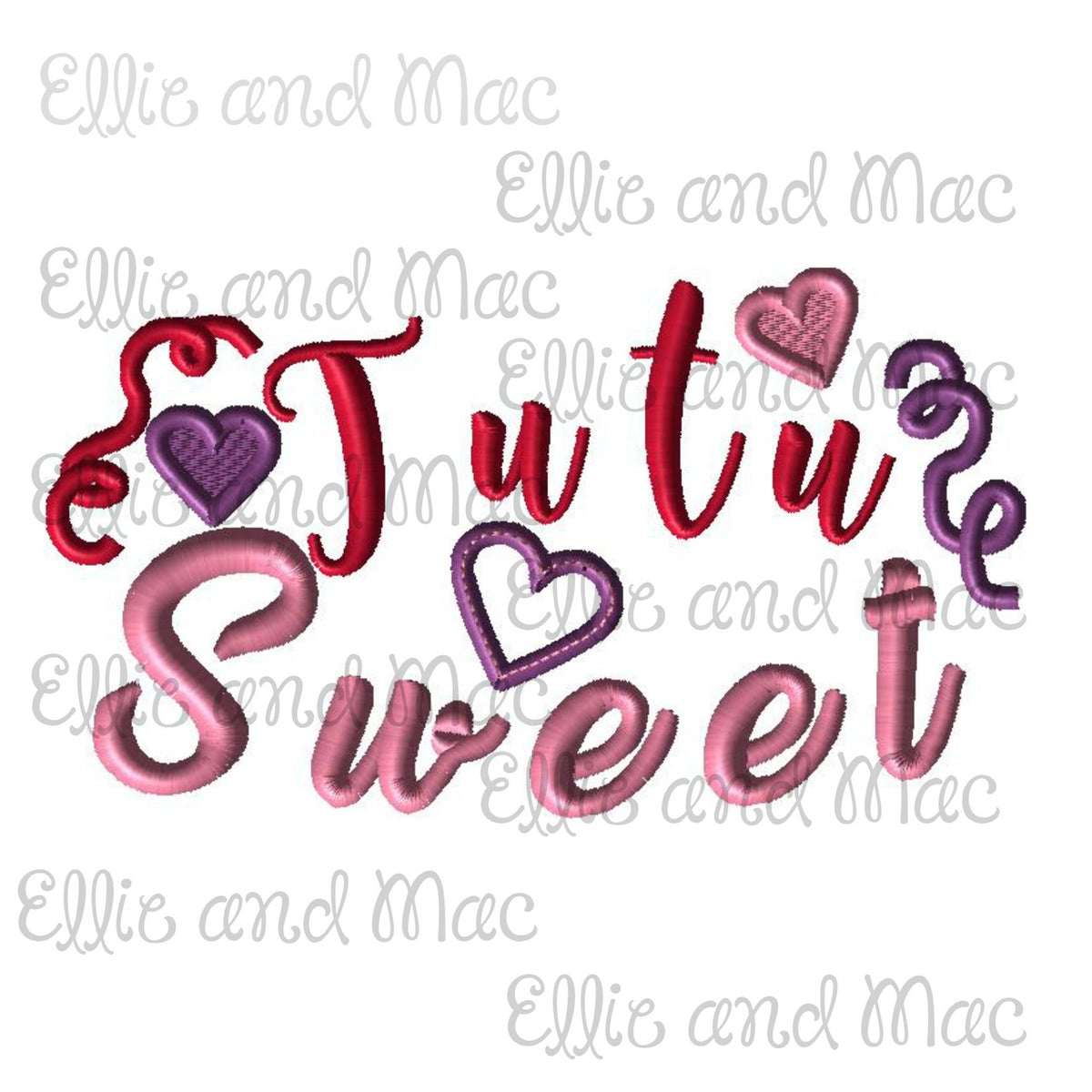 Tutu Sweet Embroidery Design - Ellie and Mac, Digital (PDF) Sewing Patterns | USA, Canada, UK, Australia
