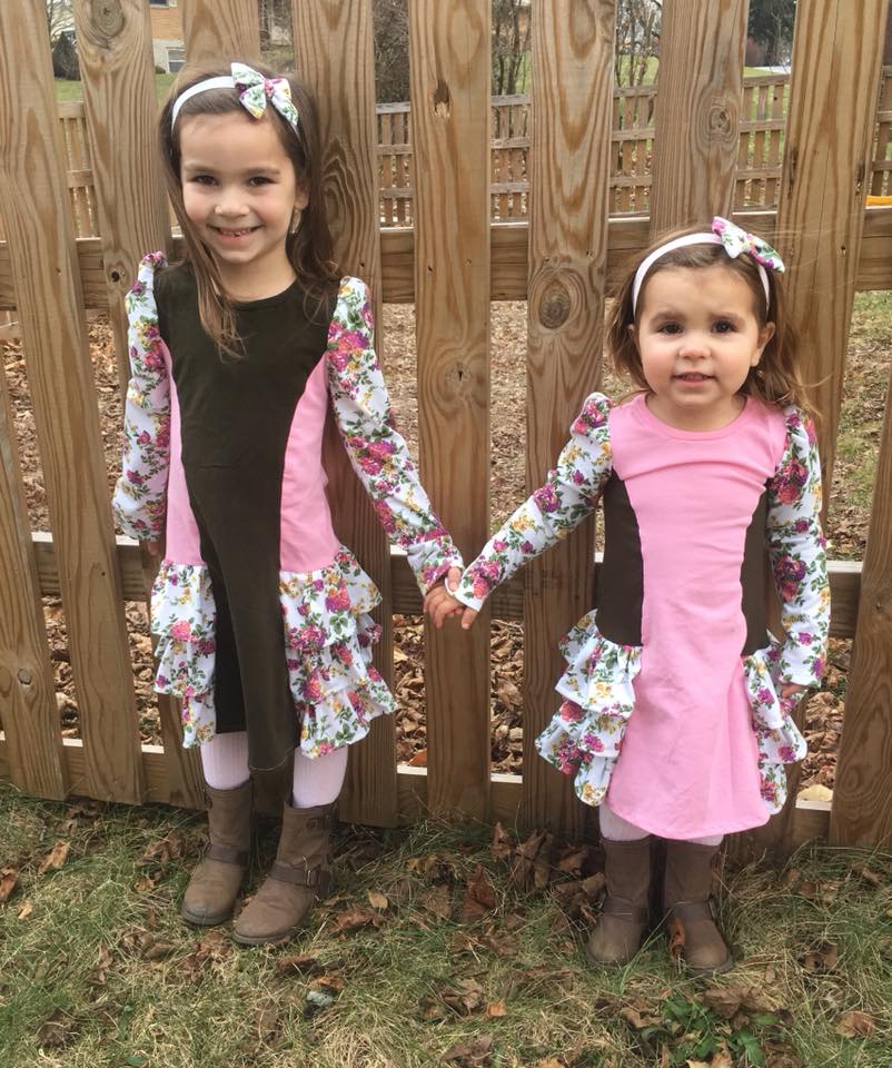 Girl's With Love Dress Pattern - Ellie and Mac, Digital (PDF) Sewing Patterns | USA, Canada, UK, Australia