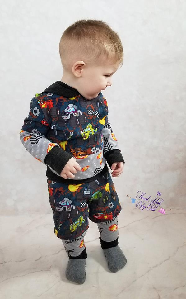 Boy's Zayne Hoodie Pattern - Ellie and Mac, Digital (PDF) Sewing Patterns | USA, Canada, UK, Australia