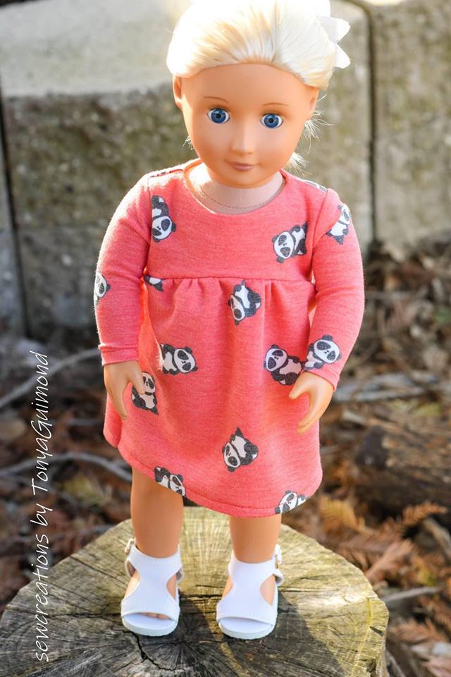 I Love The '90s Doll Dress Pattern