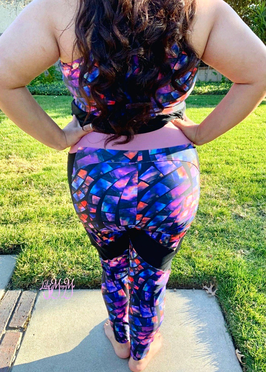 Endurance Color Block Leggings Pattern