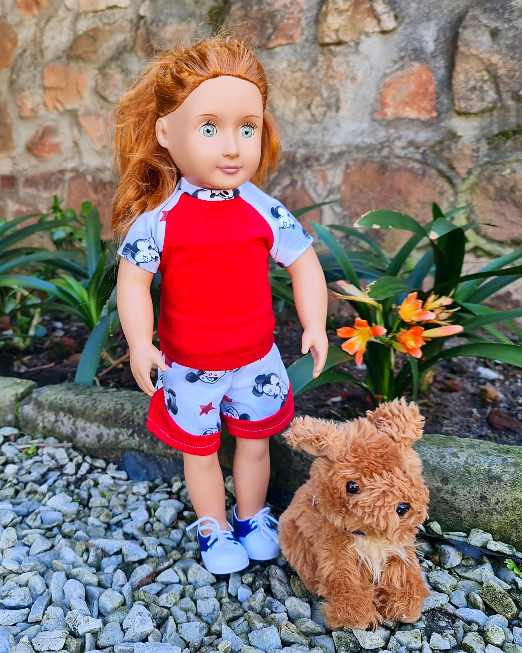 Be Active Shorts & Raglan Tee Doll Pattern Set