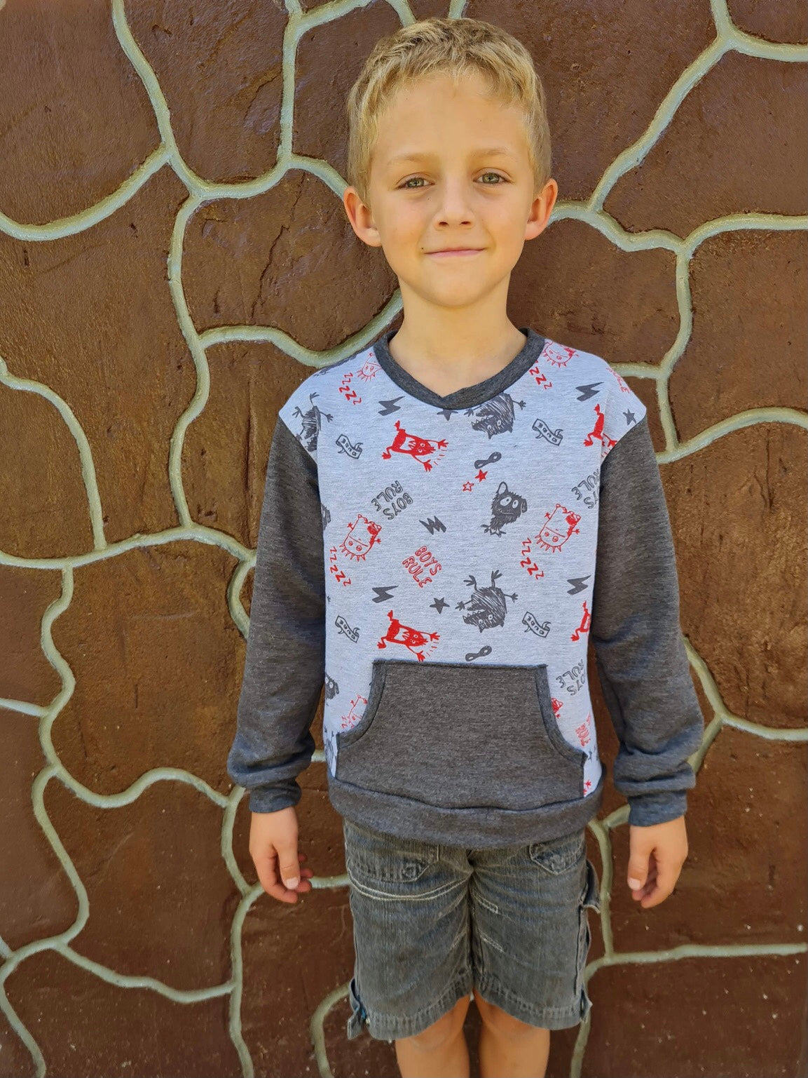 Kids Oversized Tee Pattern