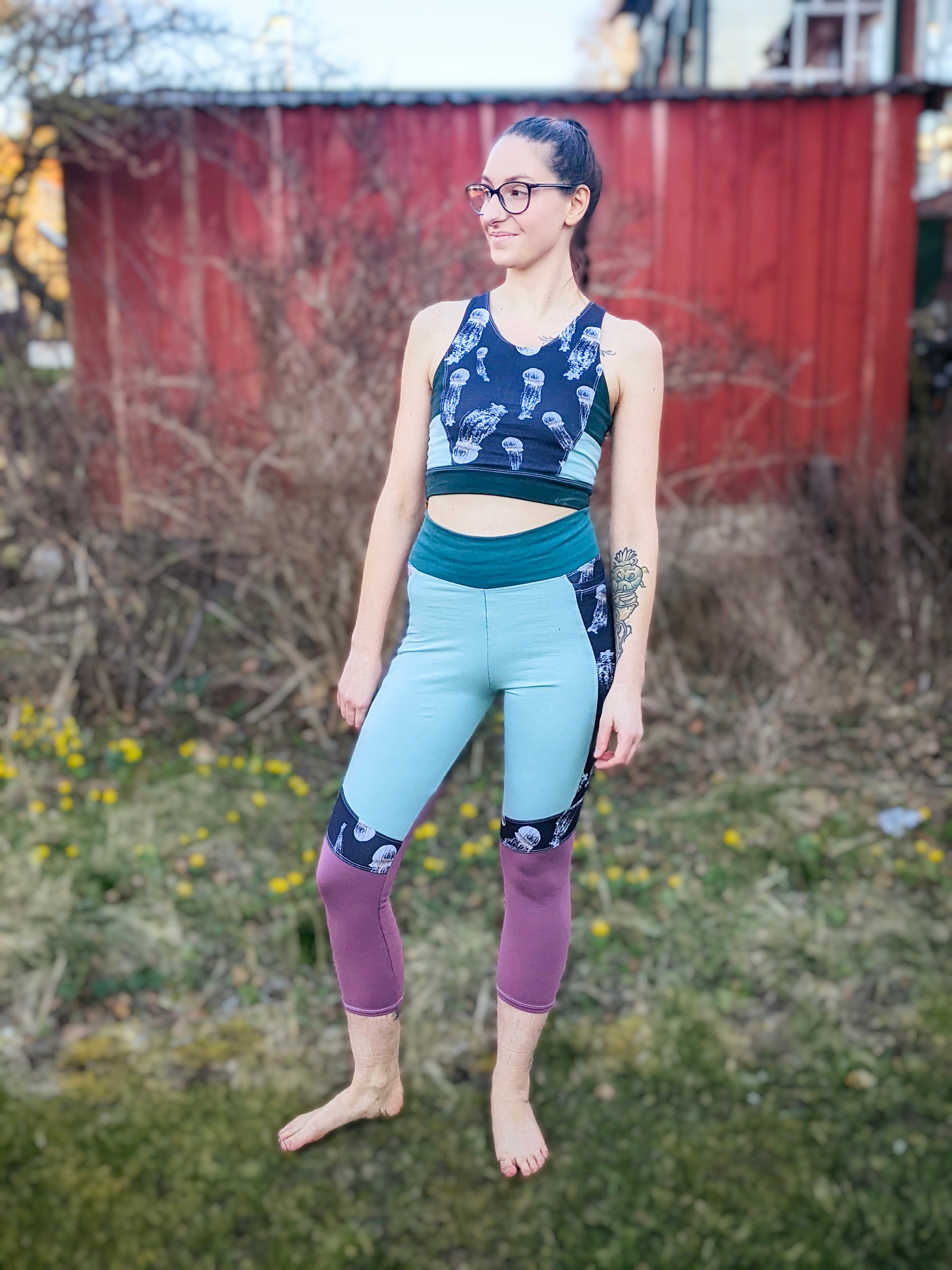 Endurance Color Block Leggings Pattern