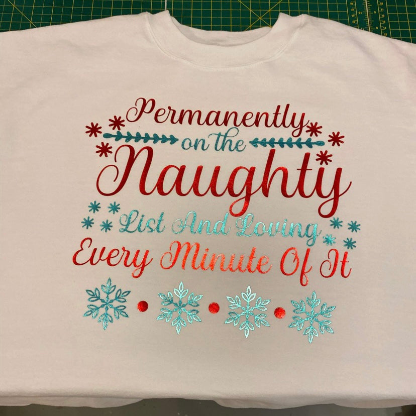 Permanently on the Naughty List and Loving Every Minute of It Cut File