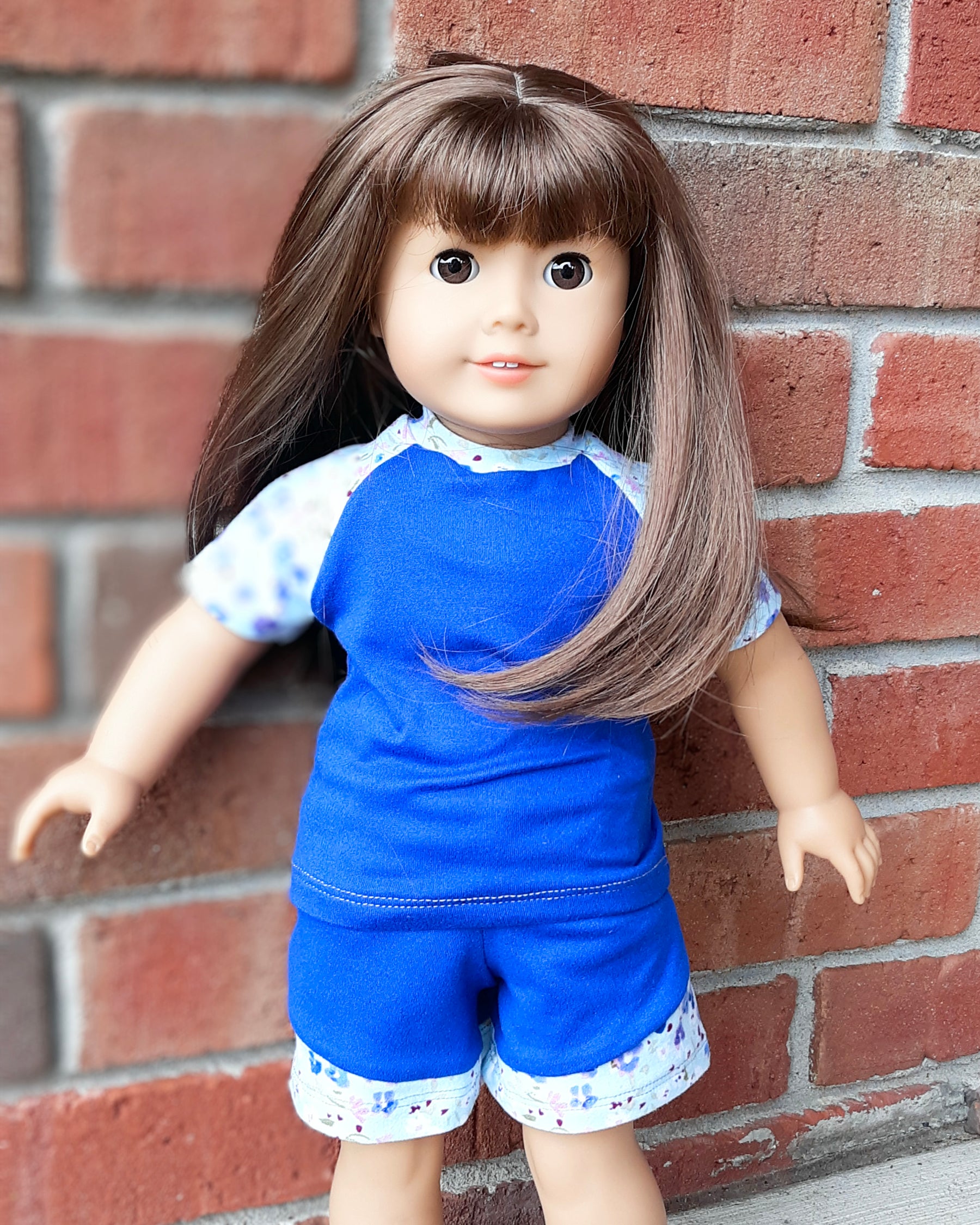 Be Active Shorts & Raglan Tee Doll Pattern Set