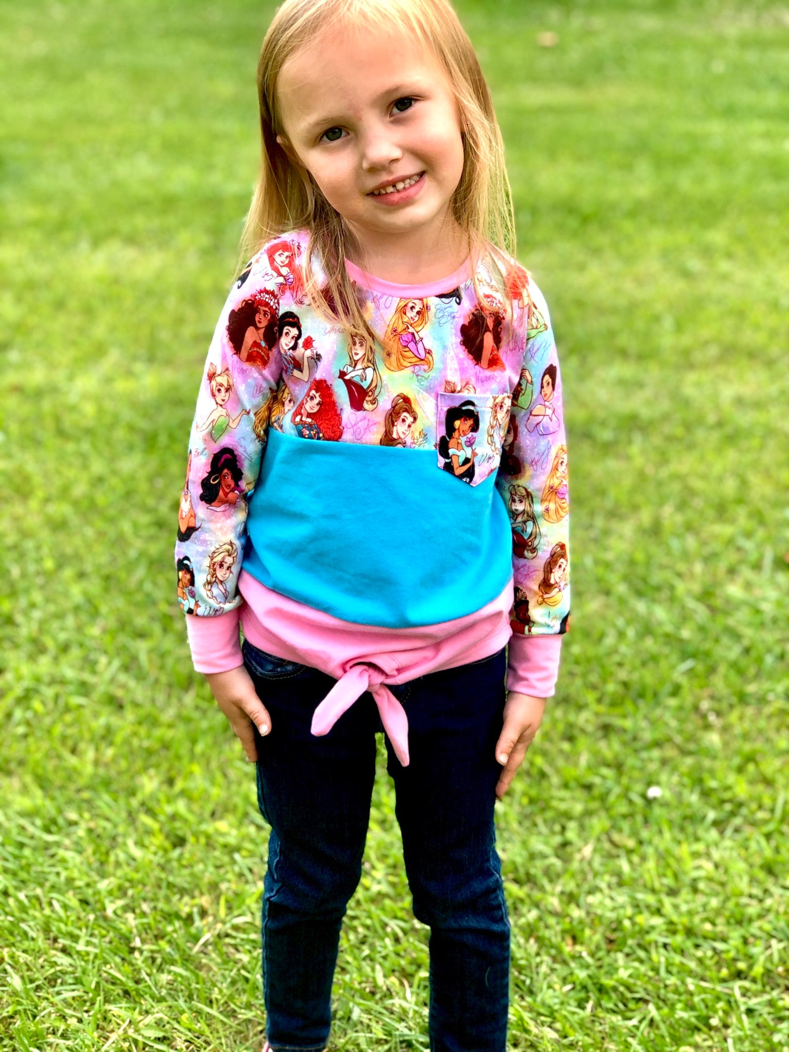 Kids Color-Block Tie Top Pattern