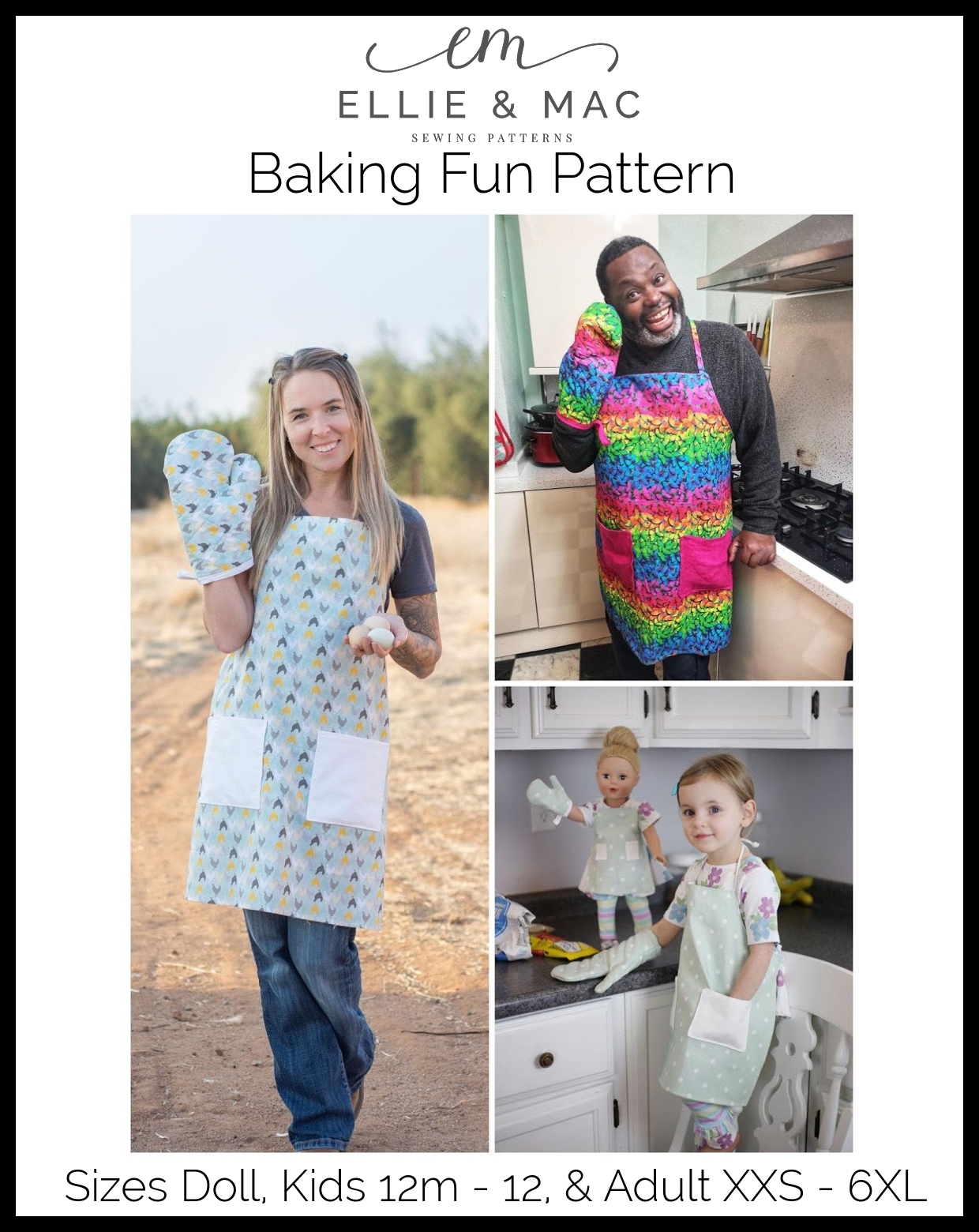 11 Pcs Kitchen Gift Cooking Mitt Set Girls Toddler Apron Set