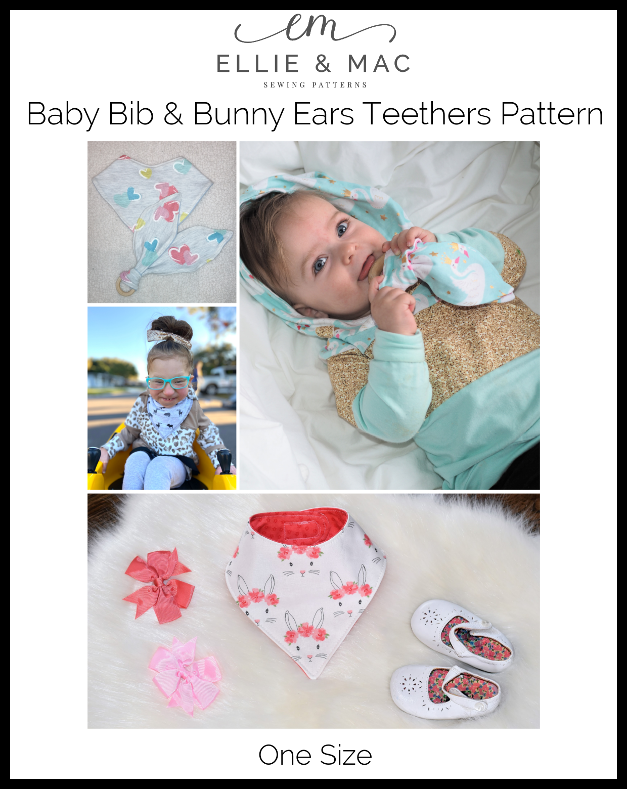 Baby Bib & Bunny Ears Teether Pattern