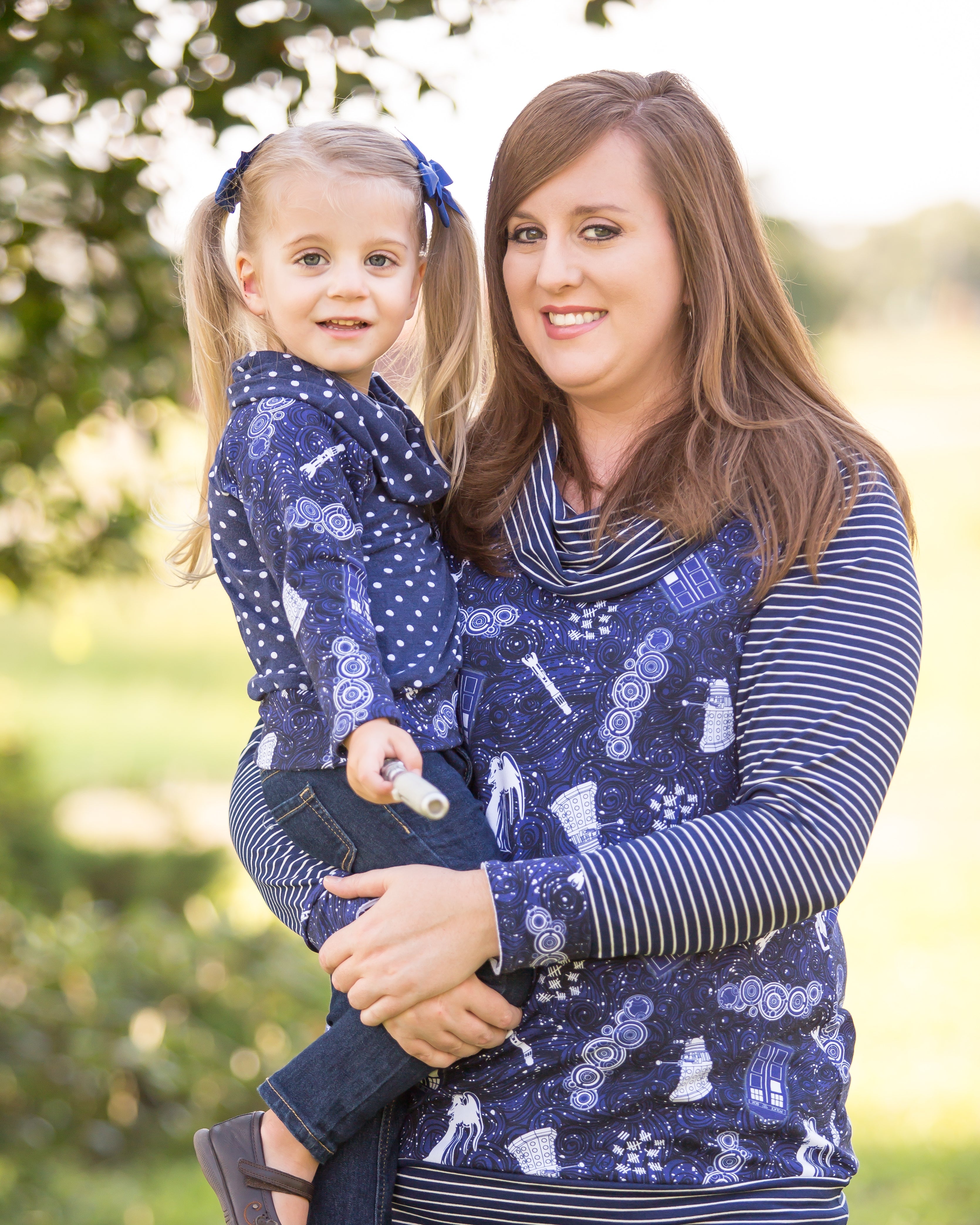 Women & Girl's Going Home Sweater Pattern Bundle - Ellie and Mac, Digital (PDF) Sewing Patterns | USA, Canada, UK, Australia