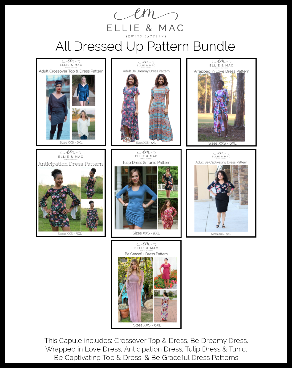 All Dressed Up Sewing Pattern Bundle