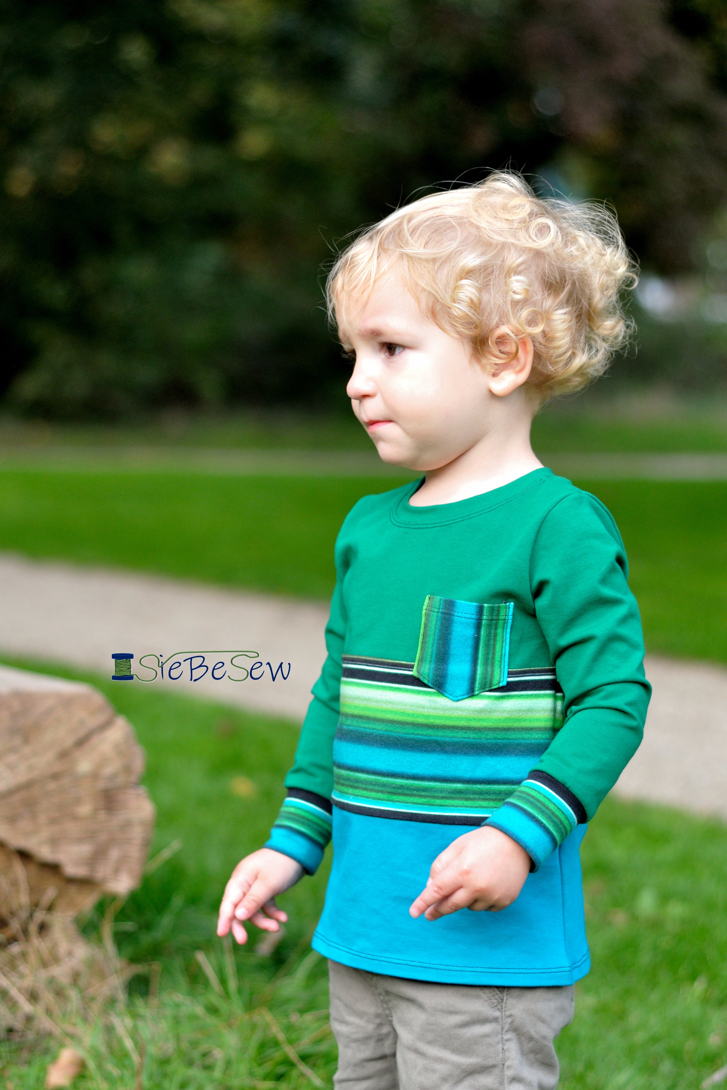 Kids Color-Block Tie Top Pattern