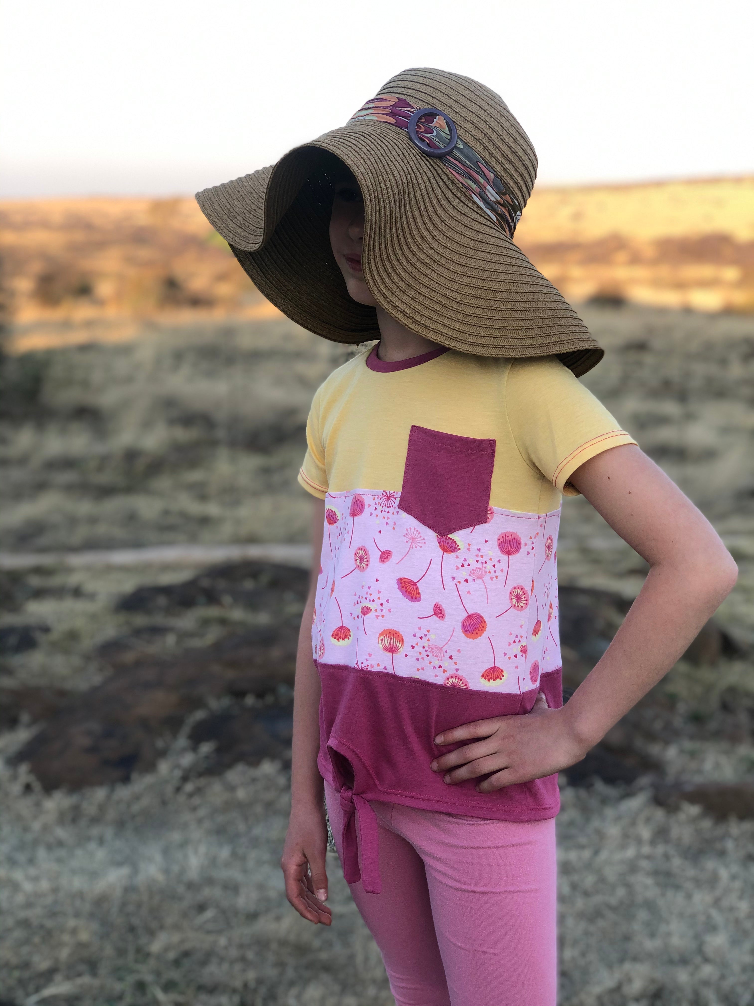 Kids Color-Block Tie Top Pattern