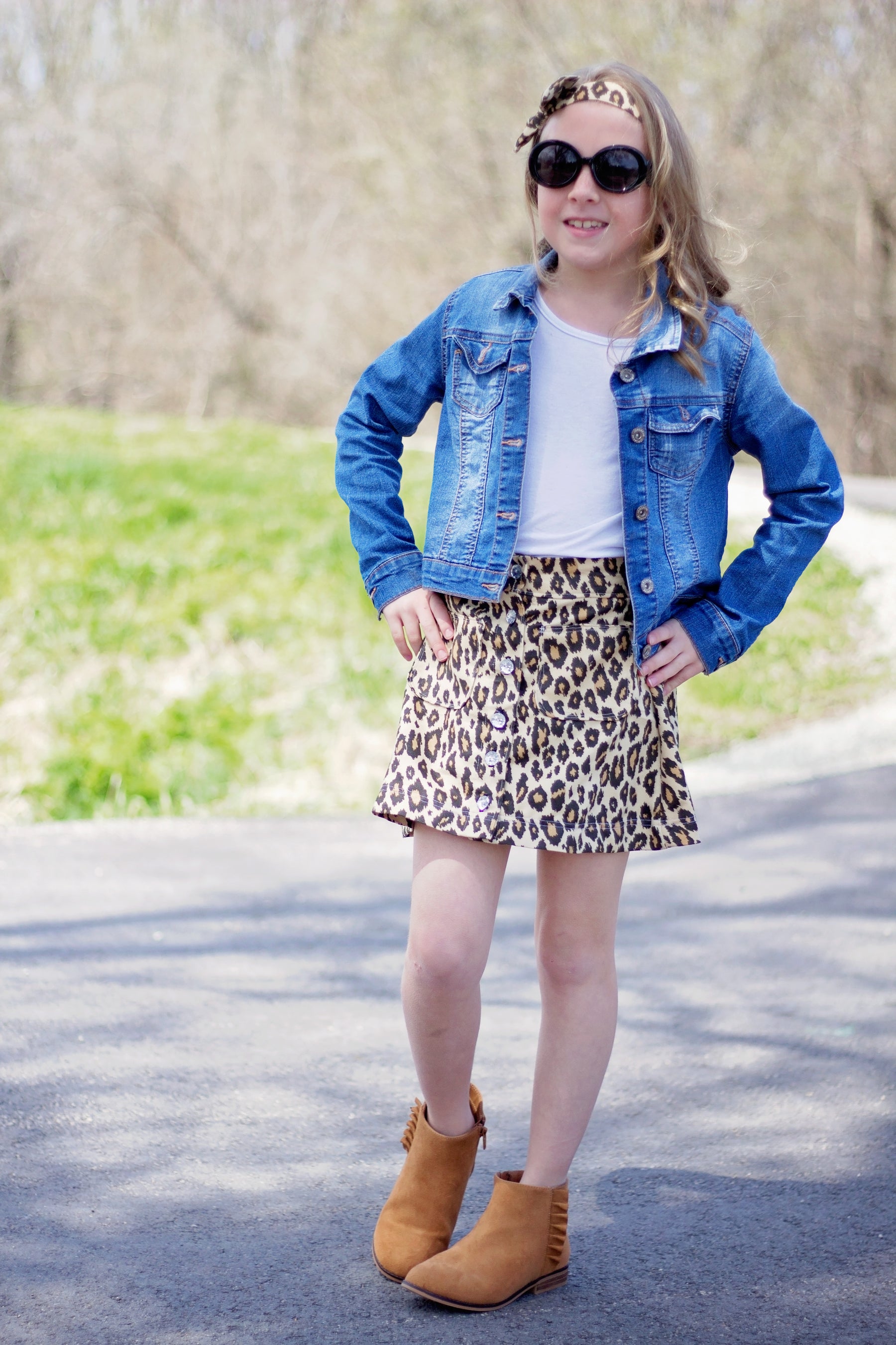 Kid's Button A-line Skirt Pattern