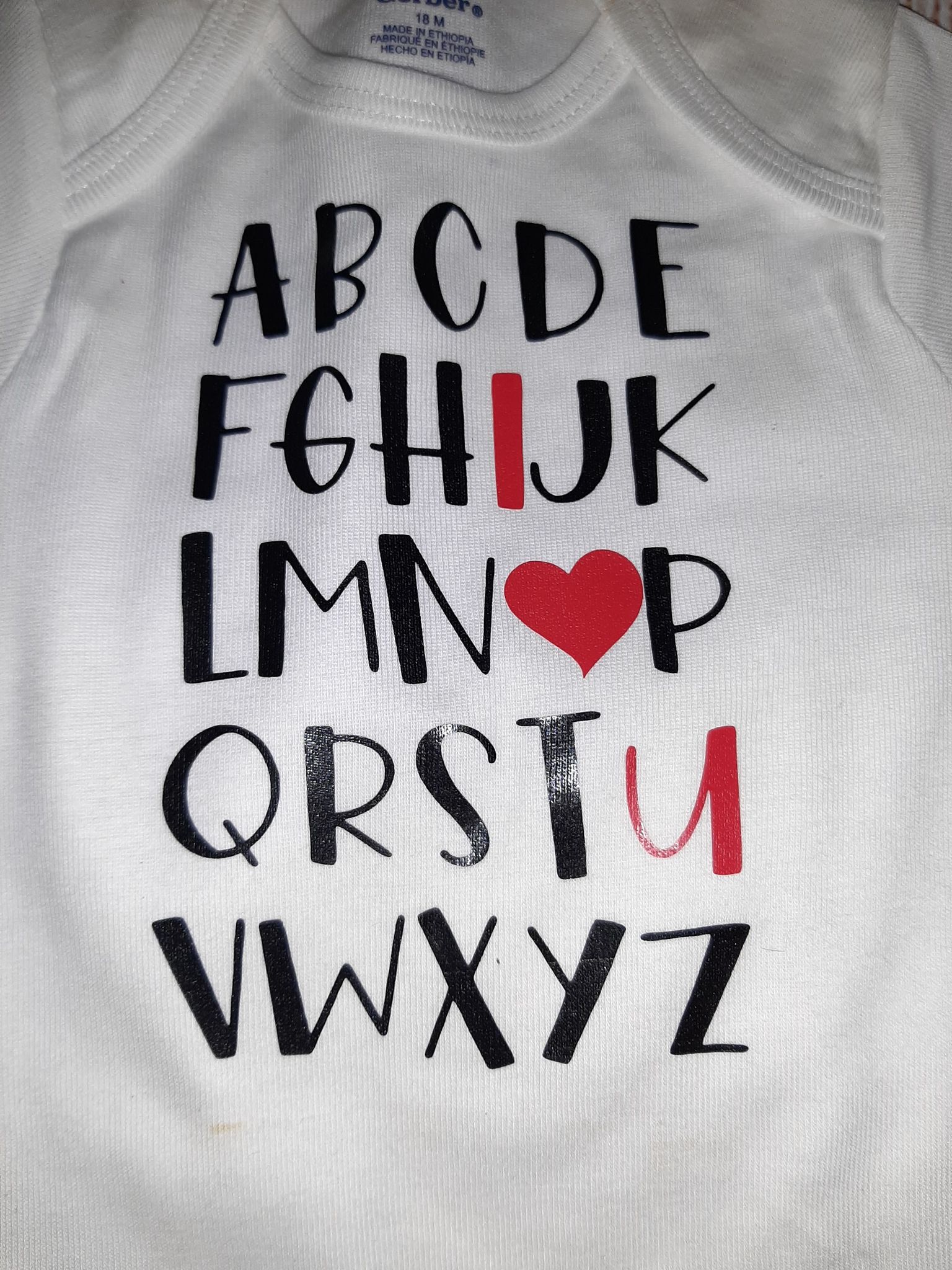 ABC I Love You Cut File