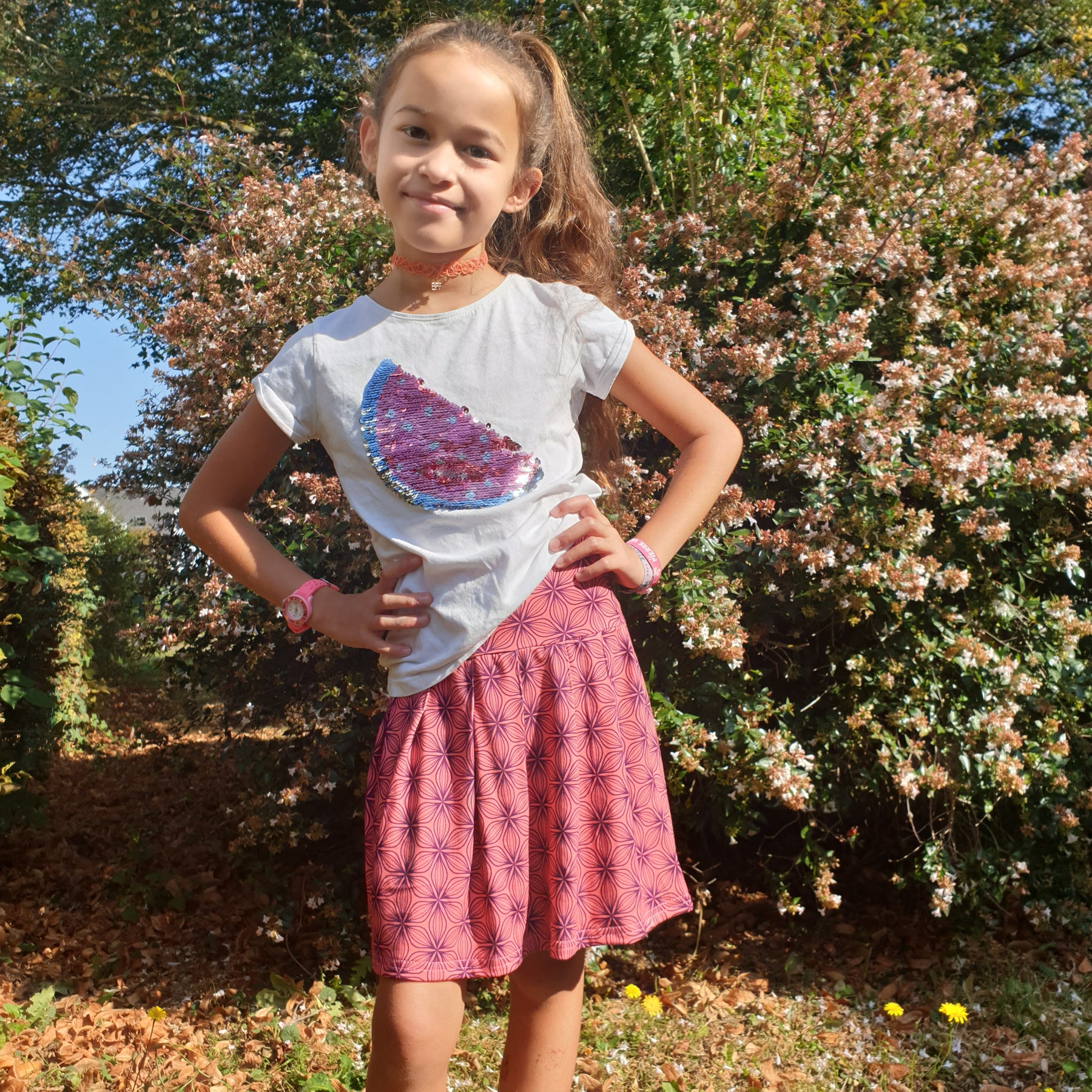 Kids High Waisted Skirt Pattern