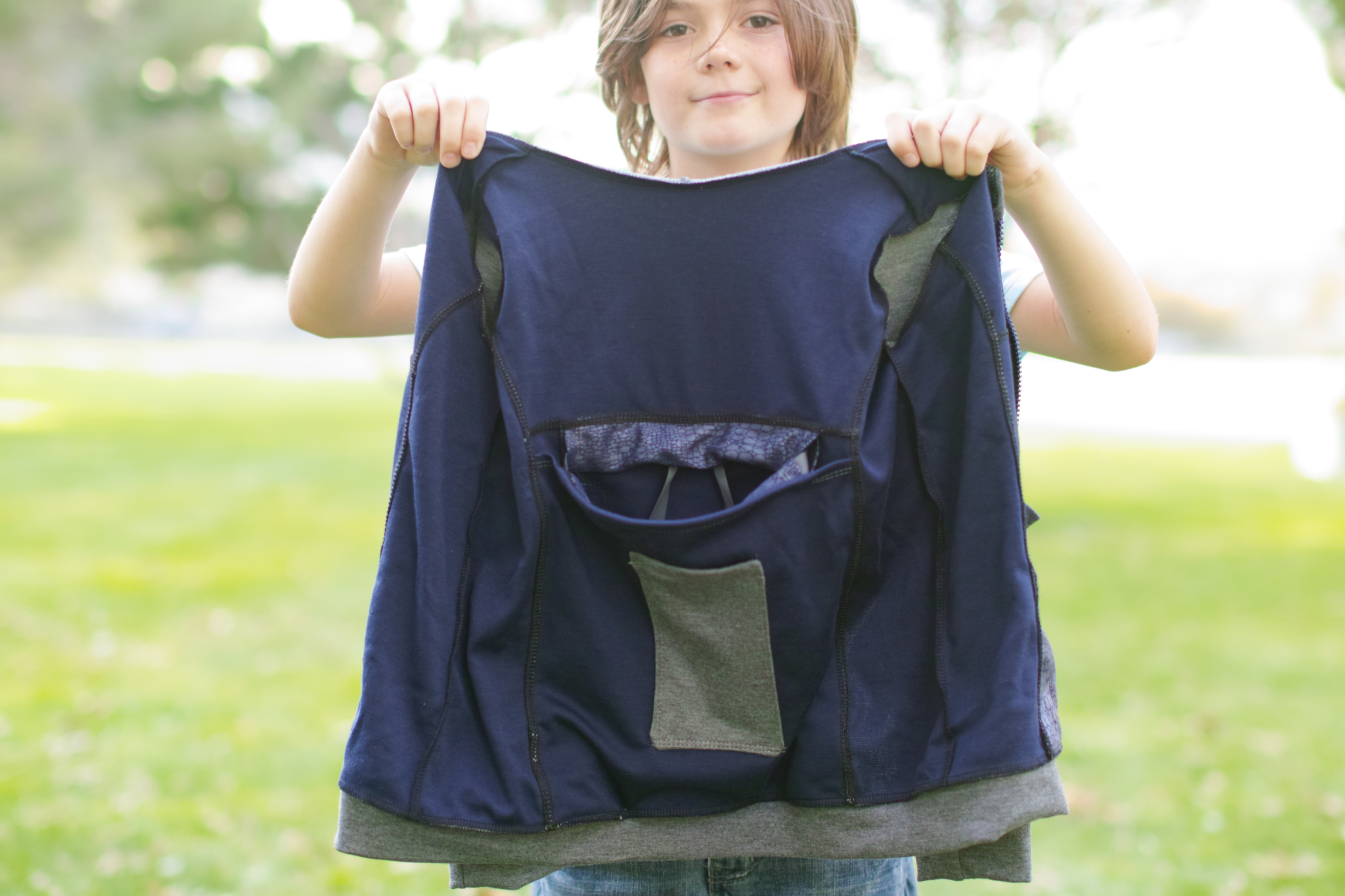 Kids Transformer Jacket Bag Sewing Pattern