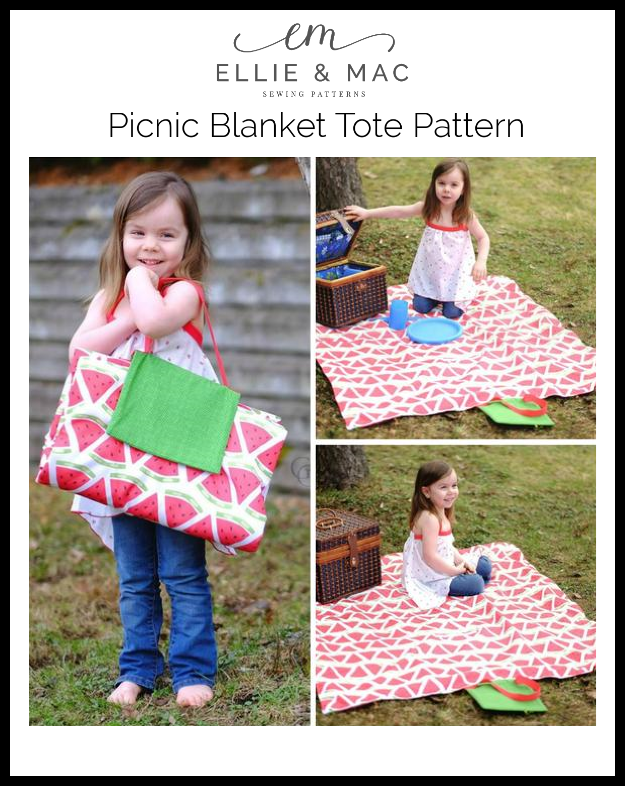 Picnic Blanket Tote Pattern