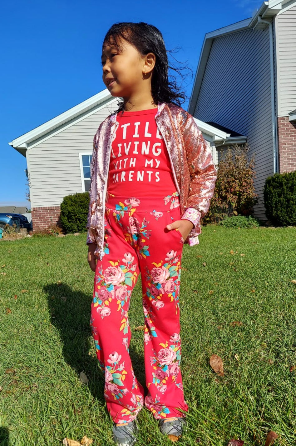 Kids Flare and Straight Pants Pattern