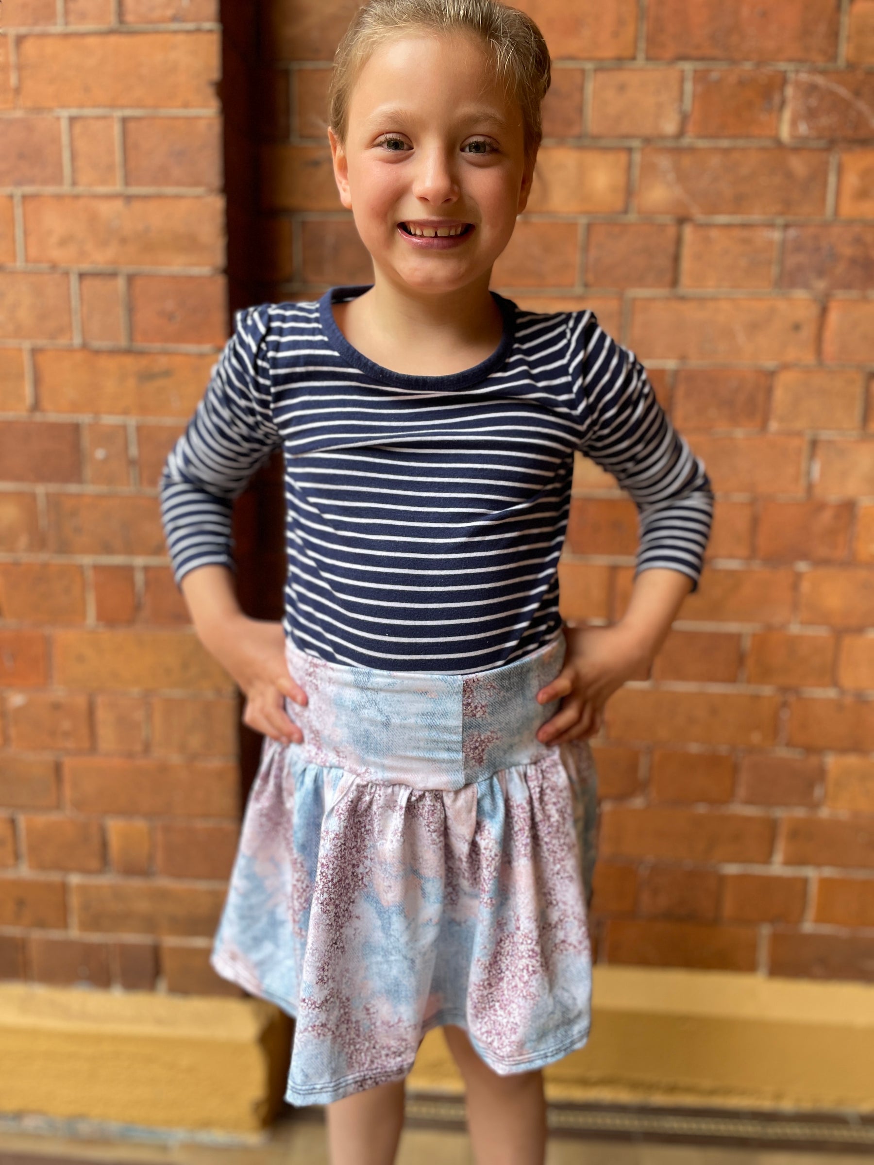 Kids High Waisted Skirt Pattern