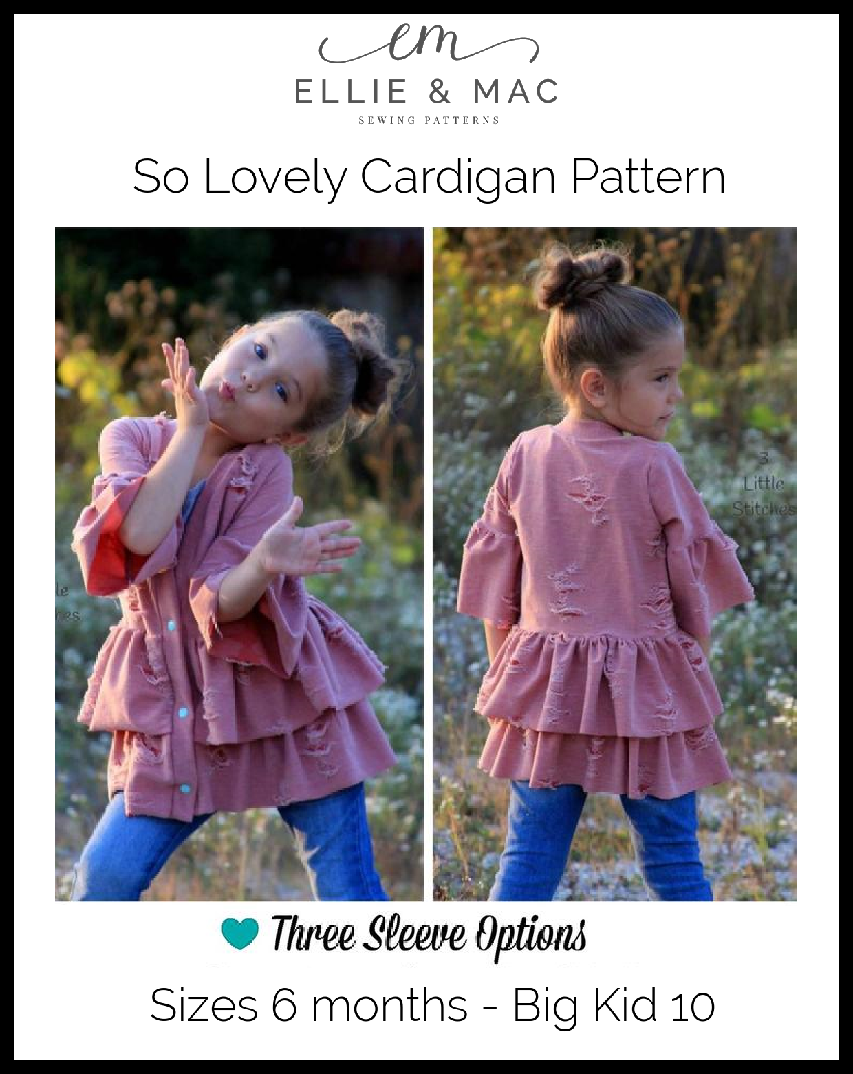 So Lovely Ruffle Cardigan Pattern - Clearance Sale