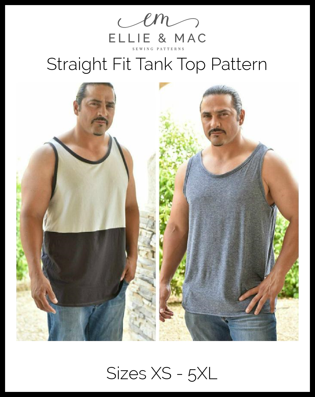 Straight Fit Tank Top Pattern - Clearance Sale