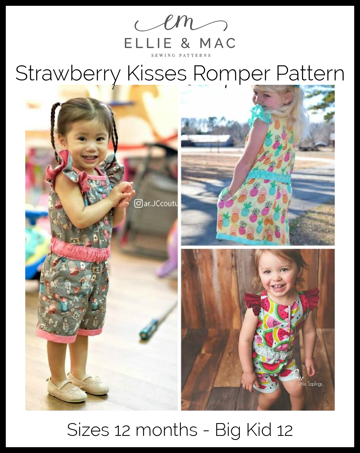 Strawberry Kisses Romper