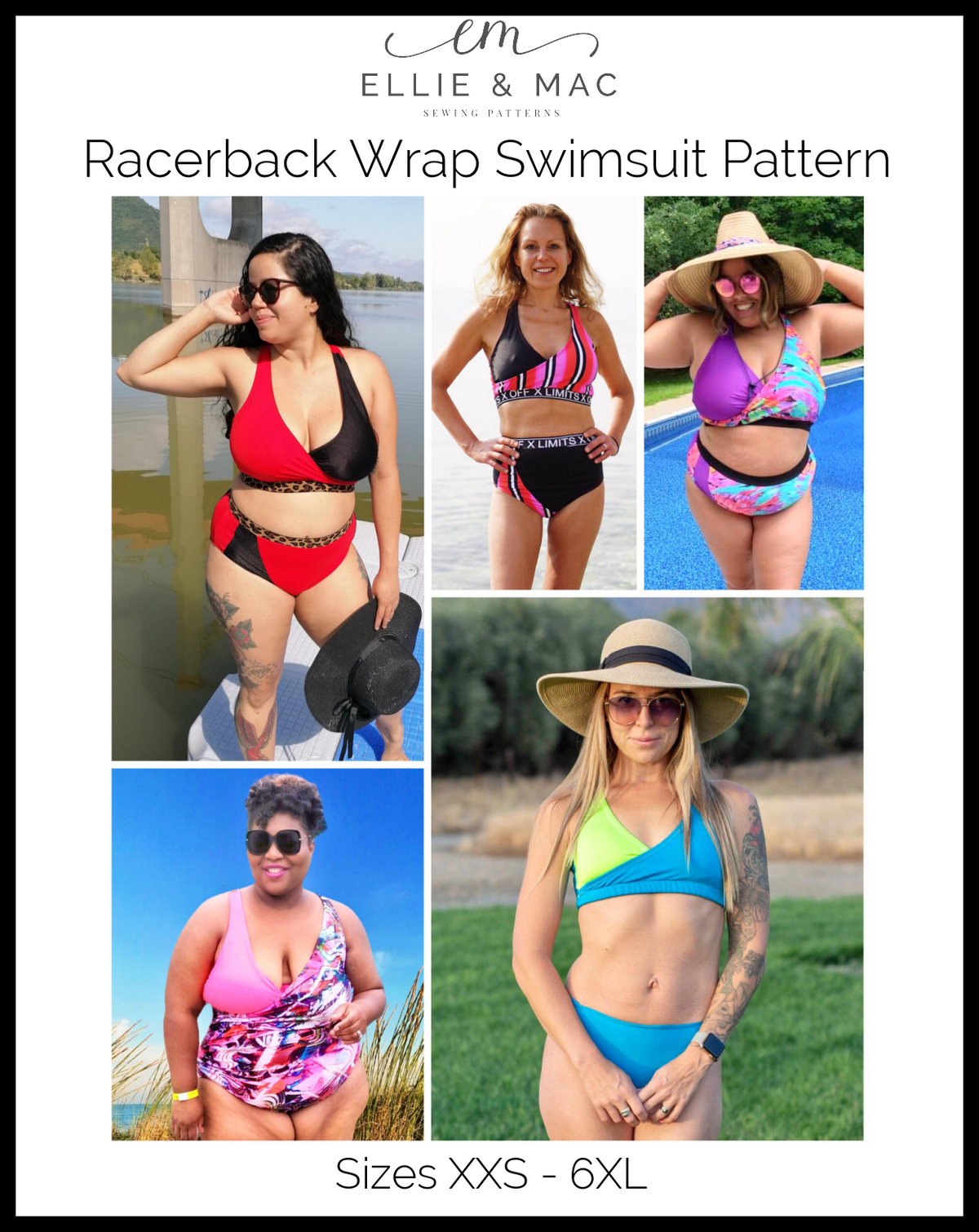 Racerback Wrap Swimsuit