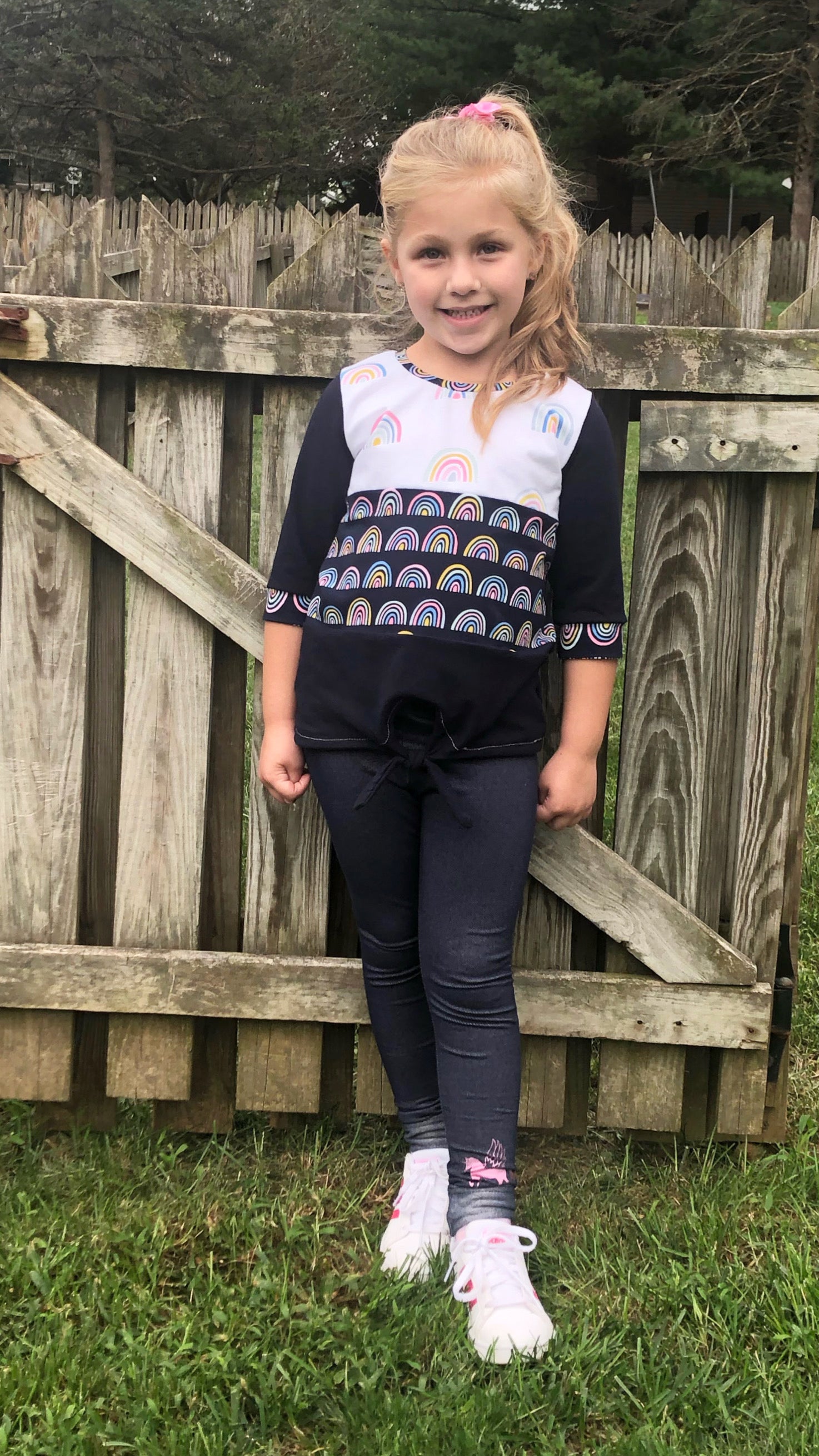 Kids Color-Block Tie Top Pattern