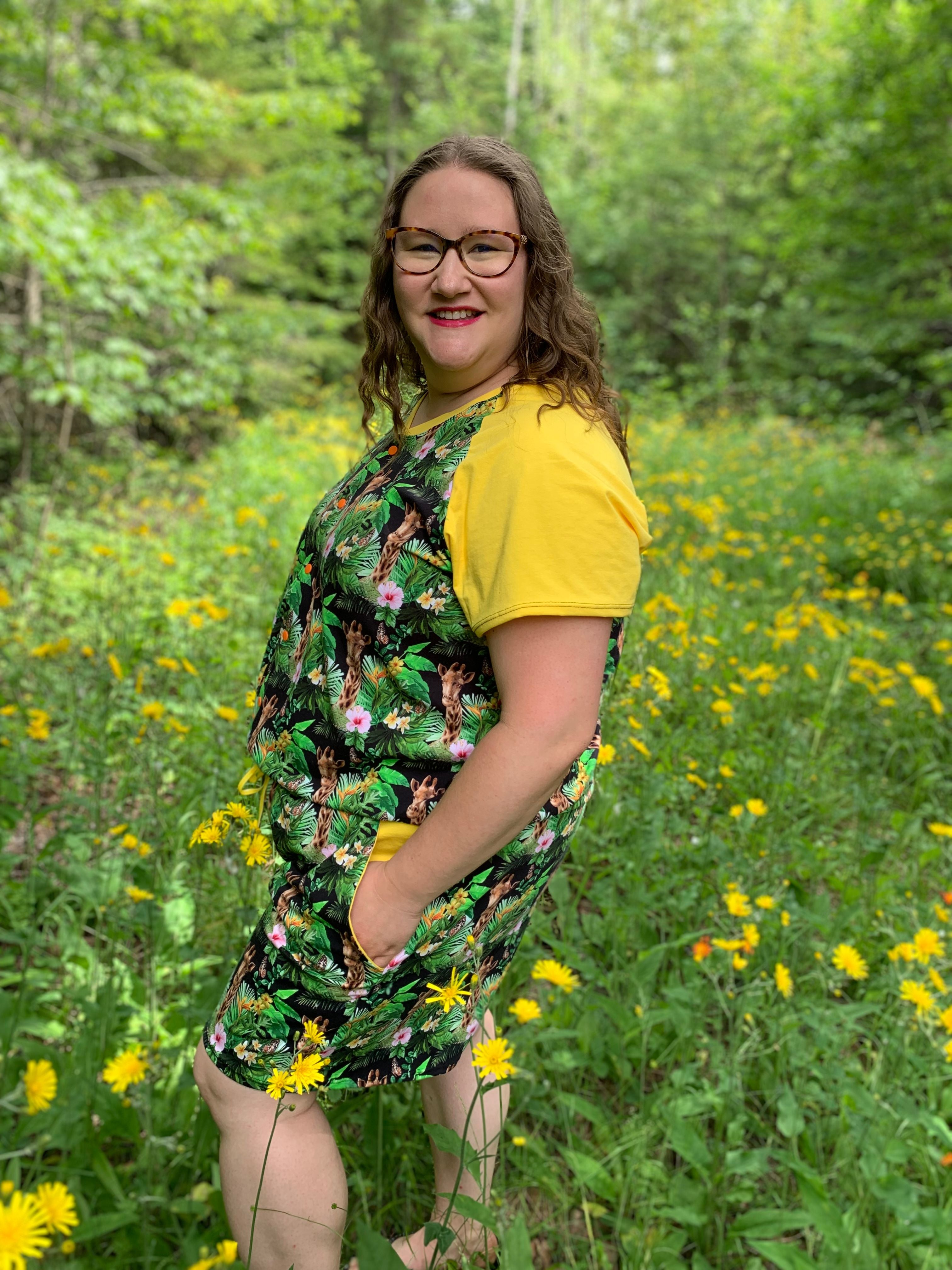 Relaxed Raglan Romper & Dress Pattern