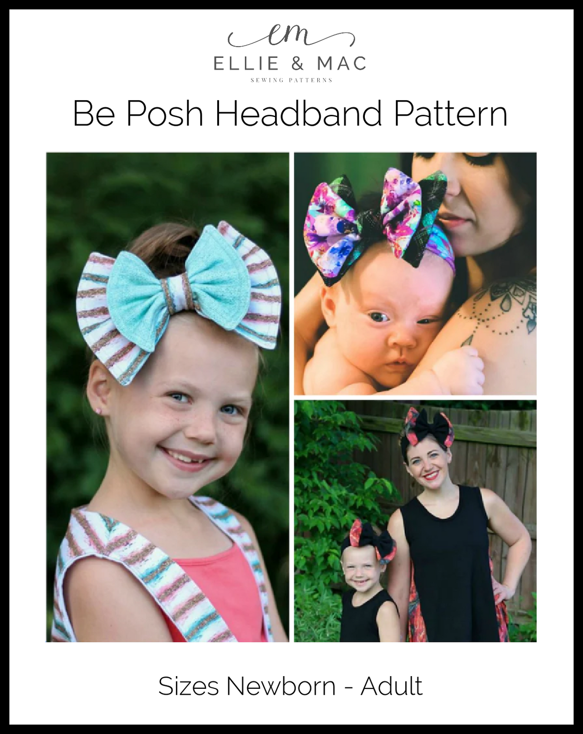 Be Posh Bow Headband Pattern