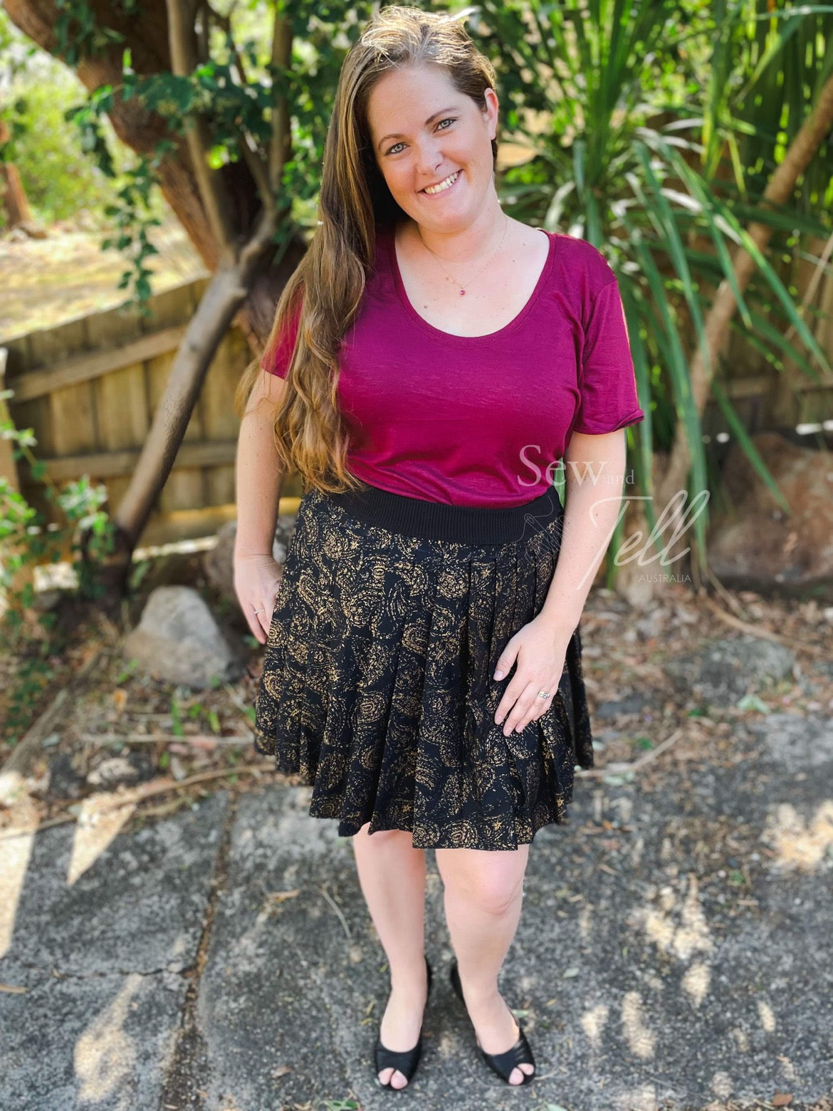 Adult High Waist Pleated Skirt Pattern