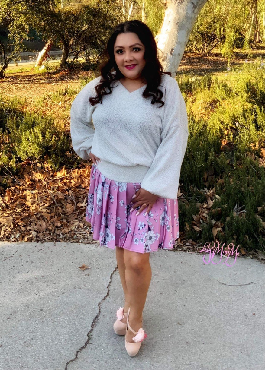 Adult High Waist Pleated Skirt Pattern