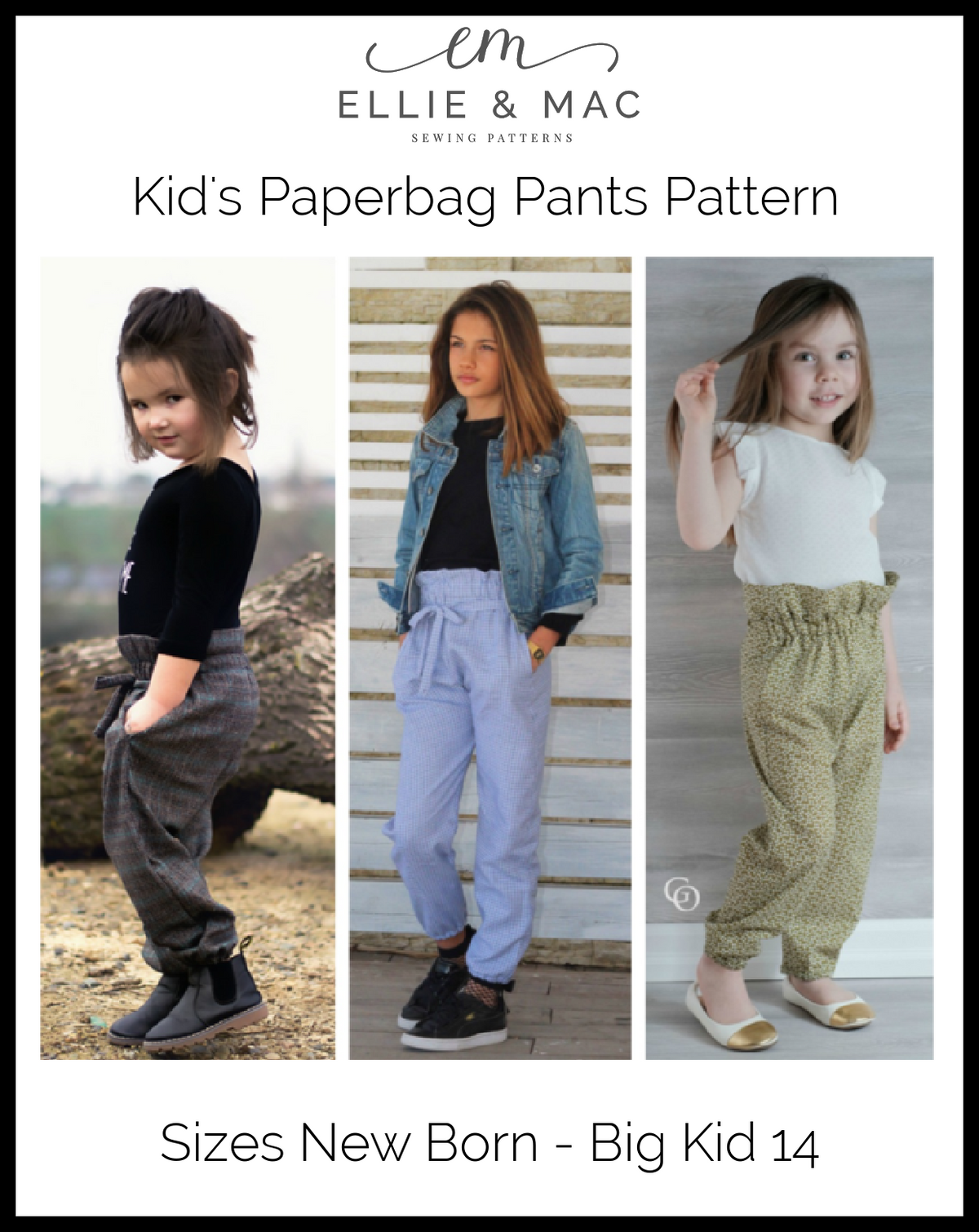 Kids Paperbag Pants Pattern