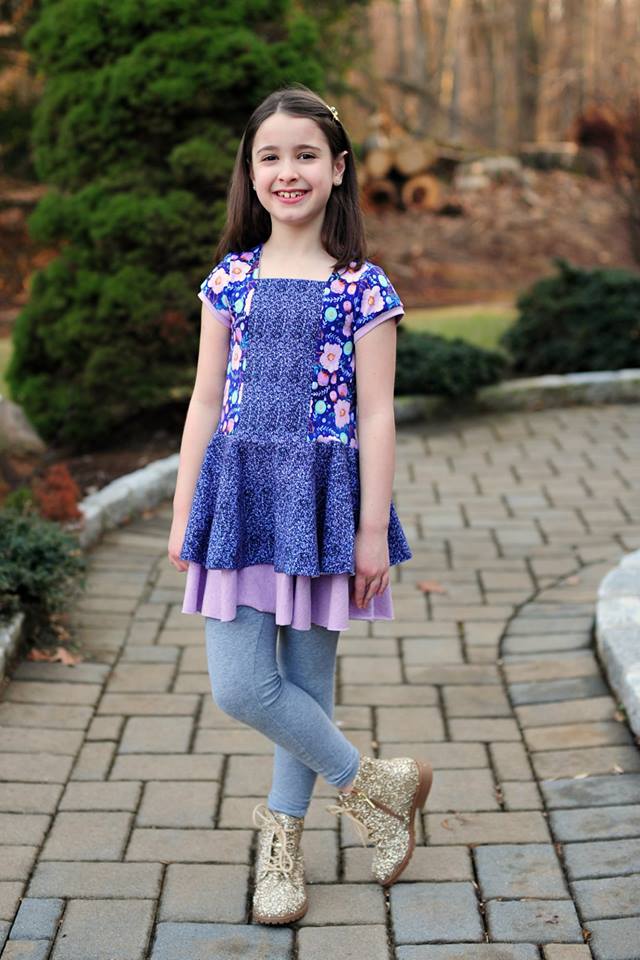 Girl's Sailor Dress & Peplum Pattern - Ellie and Mac, Digital (PDF) Sewing Patterns | USA, Canada, UK, Australia