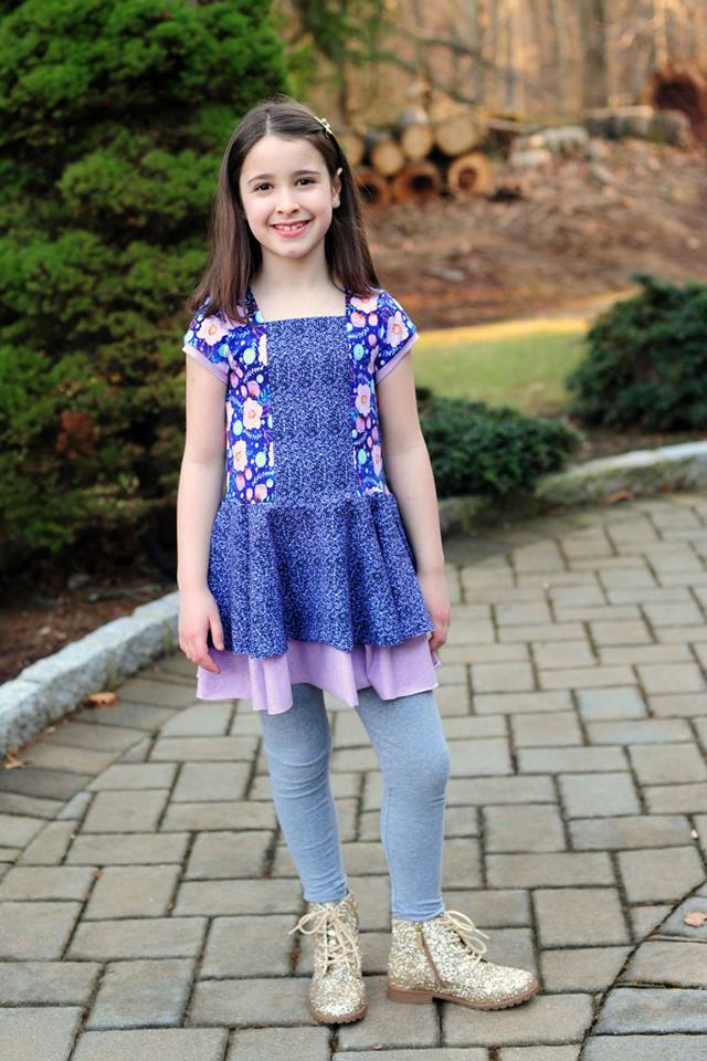 Girl's Sailor Dress & Peplum Pattern - Ellie and Mac, Digital (PDF) Sewing Patterns | USA, Canada, UK, Australia