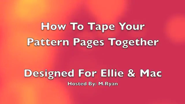 How To Trim and Piece Ellie and Mac Sewing Patterns